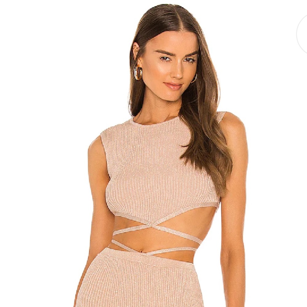 Crop top rose gold seraphina top